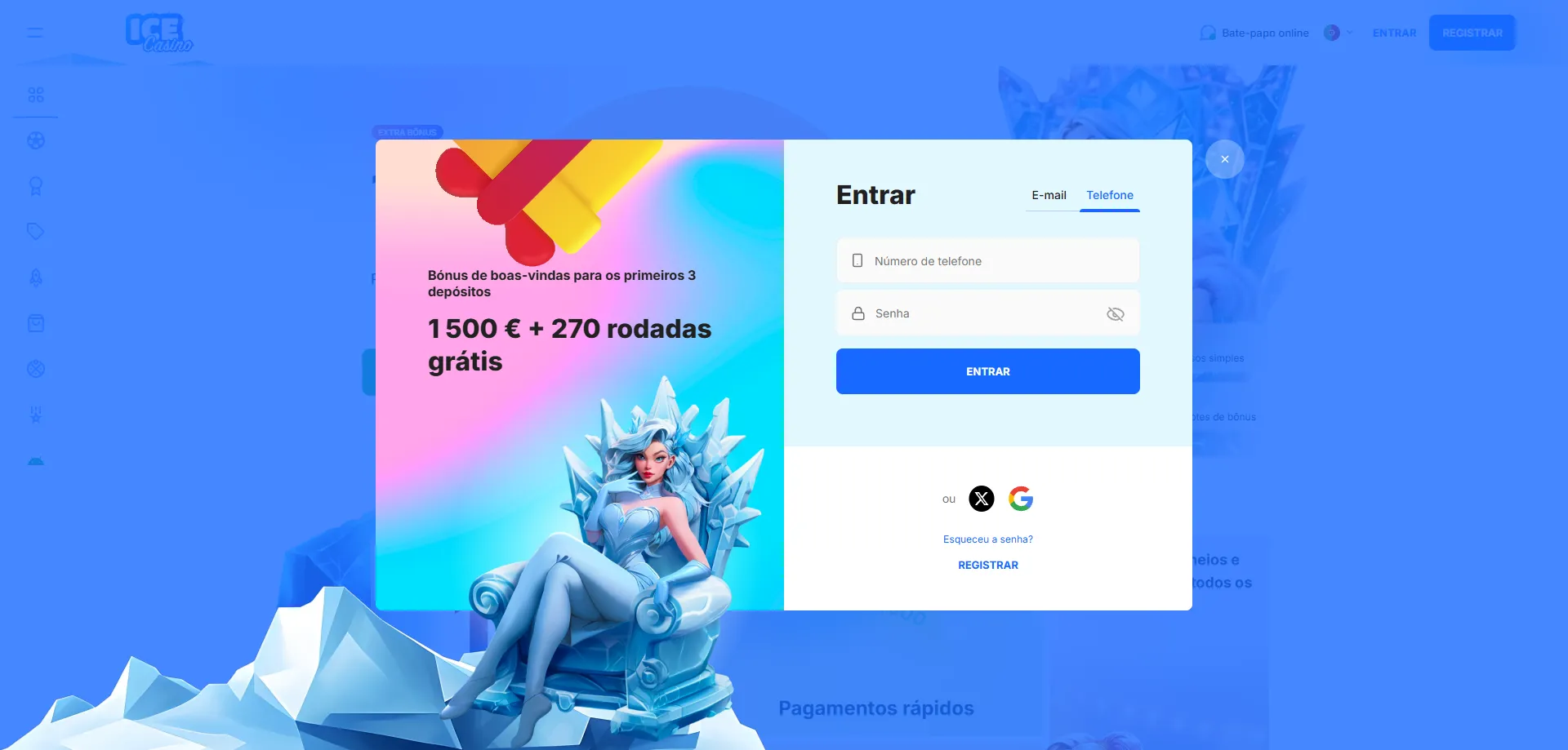 Ice Casino licença Curaçao segurança e proteção de dados dos jogadores