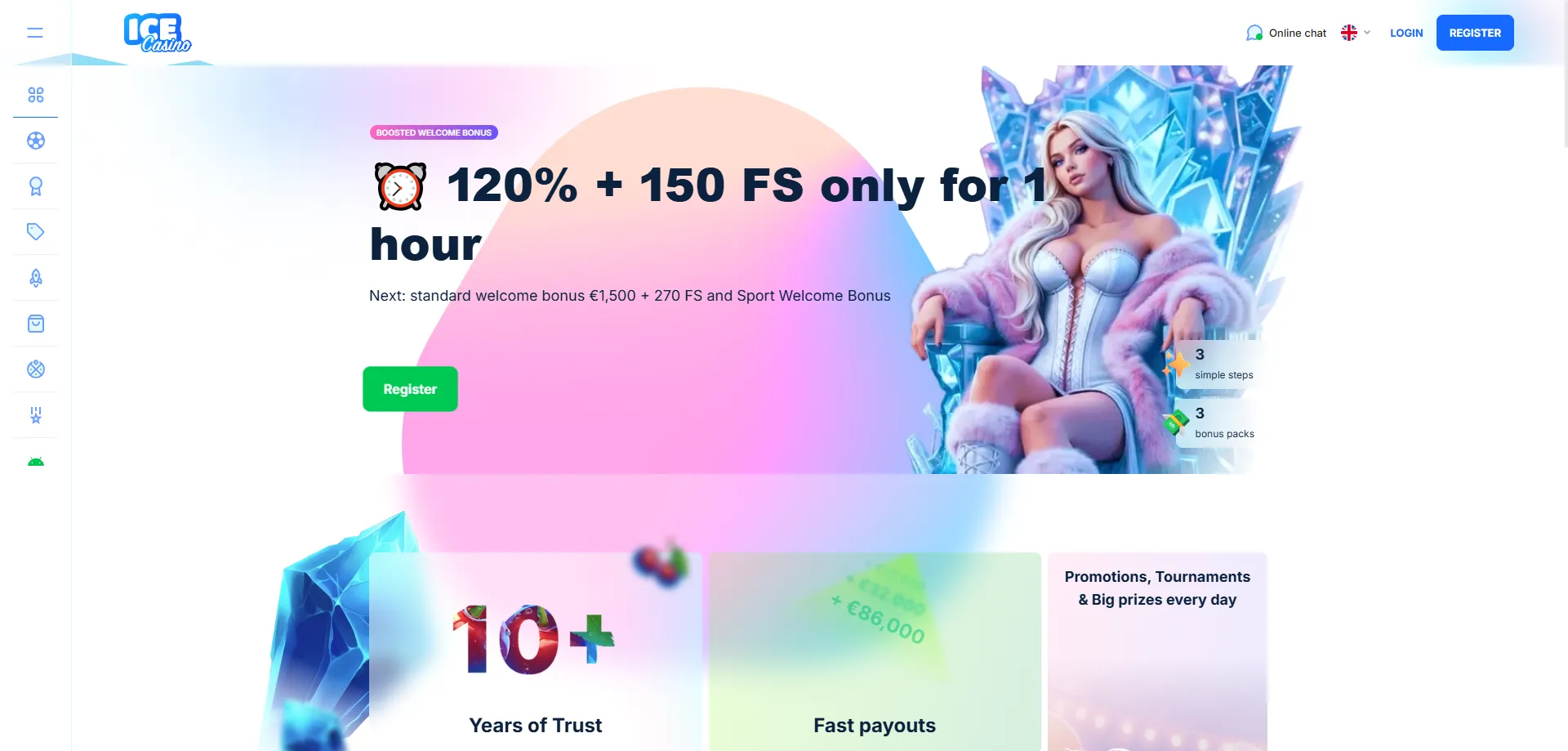 Passo a passo para criar conta no ice casino BR em 2026
